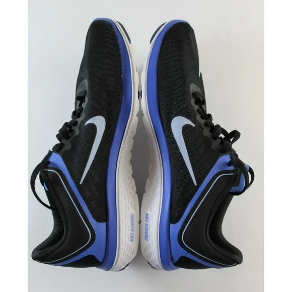 Nike FS Lite Run Womens Size 9 Black Blue Running Walking Shoes 852448-006 - Picture 6 of 10